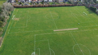 11 a side football pitch far